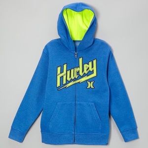 Toddler Hyper Cobalt Lightning Zip-Up Hoodie